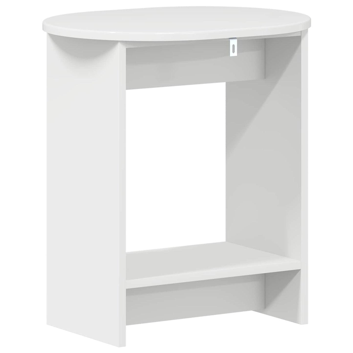 Sidebord Hvid højglans 50 x 39,5 x 55 cm Konstrueret træ