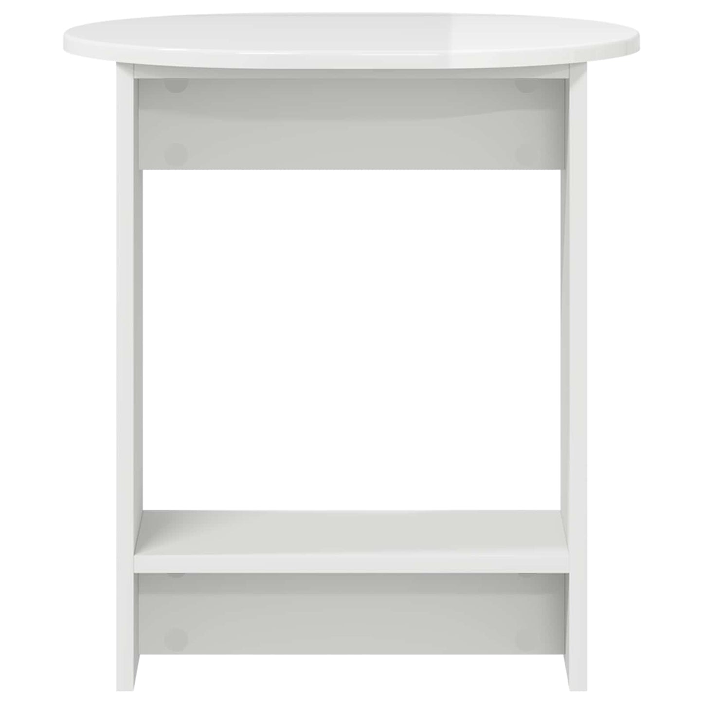 Sidebord Hvid højglans 50 x 39,5 x 55 cm Konstrueret træ