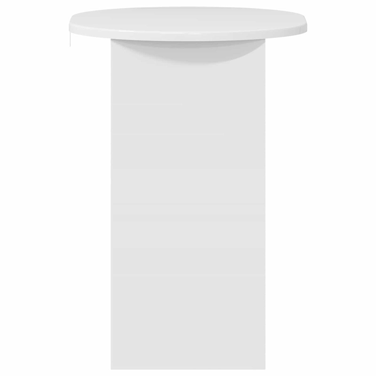 Sidebord Hvid højglans 50 x 39,5 x 55 cm Konstrueret træ