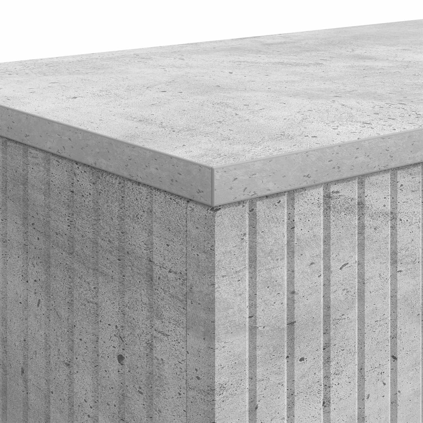 Konsolbord BetonGrå 101 x 29 x 74 cm Konstrueret træ