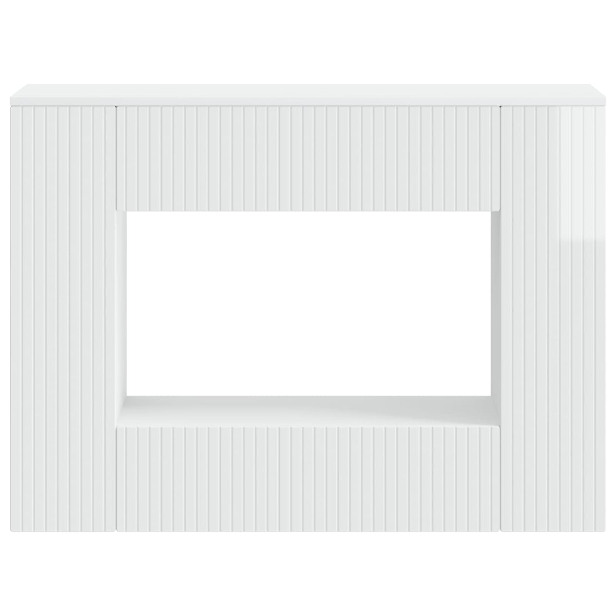 Konsolbord Højglans Hvid 101 x 29 x 74 cm Konstrueret træ