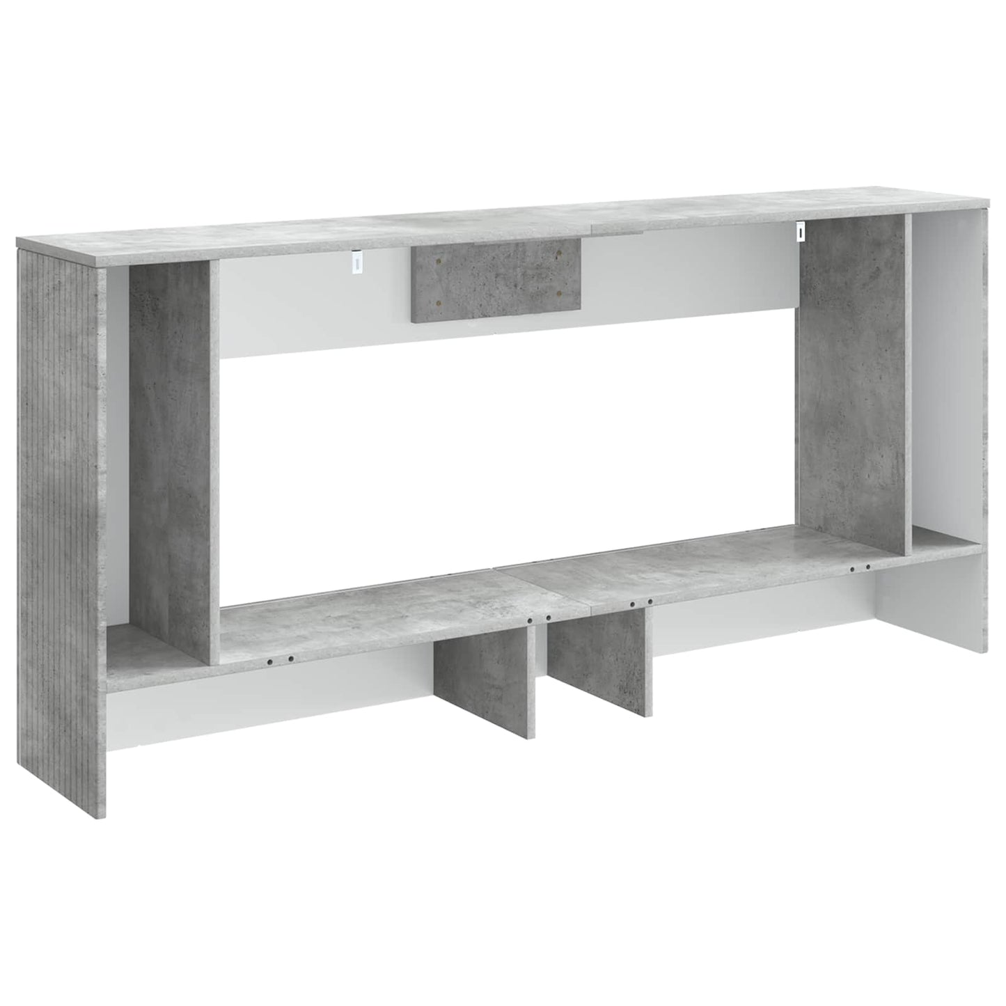 Konsolbord BetonGrå 155 x 29 x 74 cm Konstrueret træ