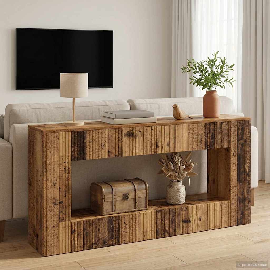 Konsolbord Gammelt træ 155 x 29 x 74 cm Konstrueret træ