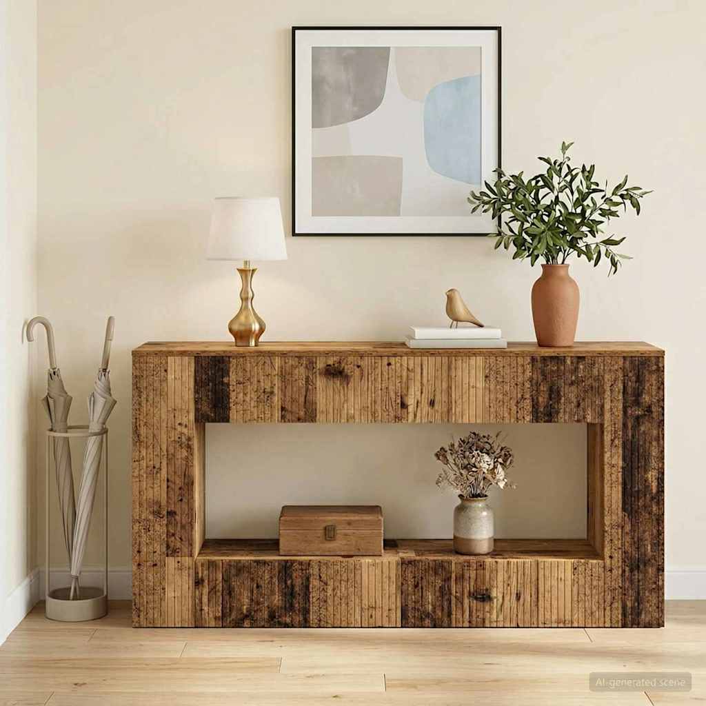 Konsolbord Gammelt træ 155 x 29 x 74 cm Konstrueret træ