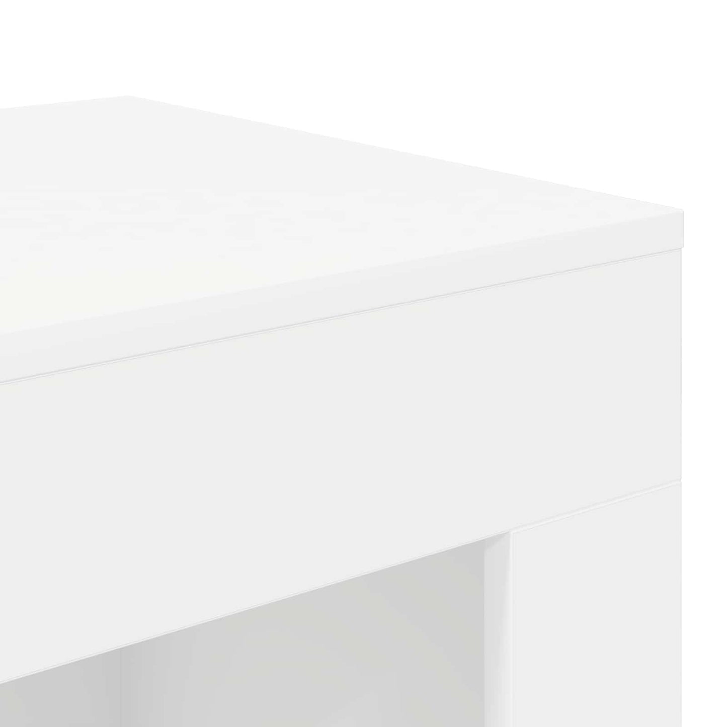 Sidebord Hvid 60 x 40 x 65 cm Konstrueret træ