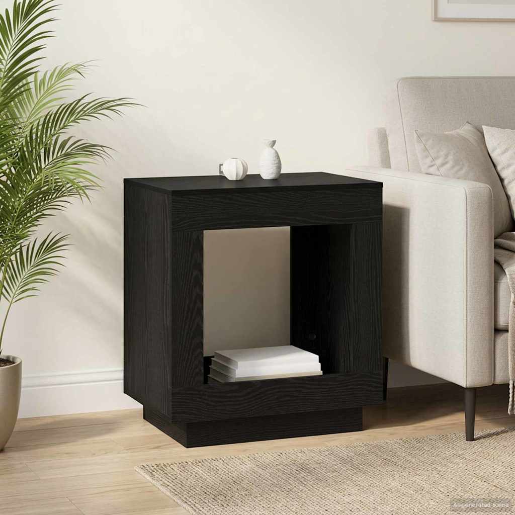 Sidebord Sort eg 60 x 40 x 65 cm Konstrueret træ