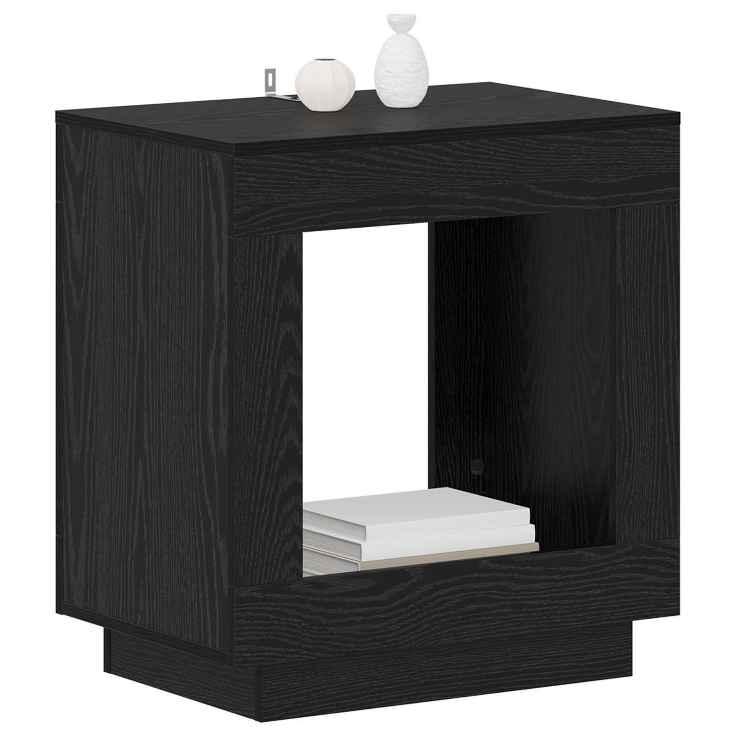 Sidebord Sort eg 60 x 40 x 65 cm Konstrueret træ