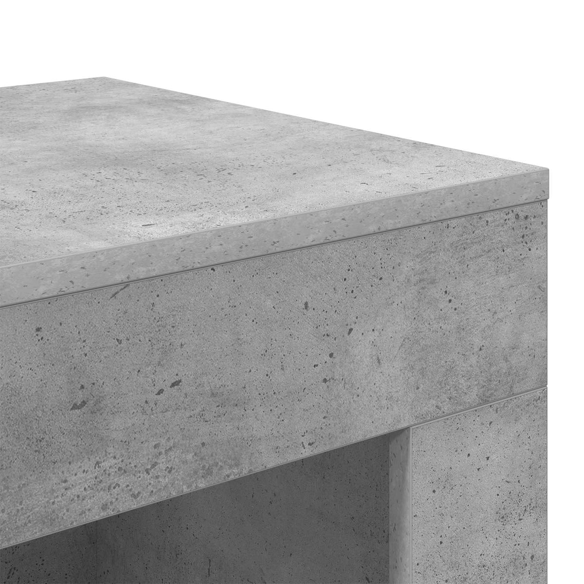 Sidebord Betongrå 60 x 40 x 65 cm Konstrueret træ
