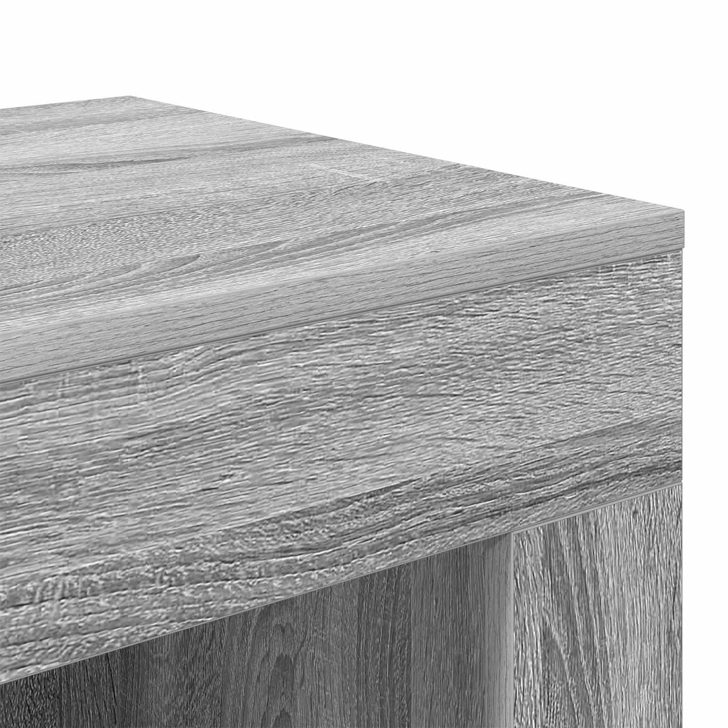 Sidebord Grå sonoma-eg 60 x 40 x 65 cm Konstrueret træ