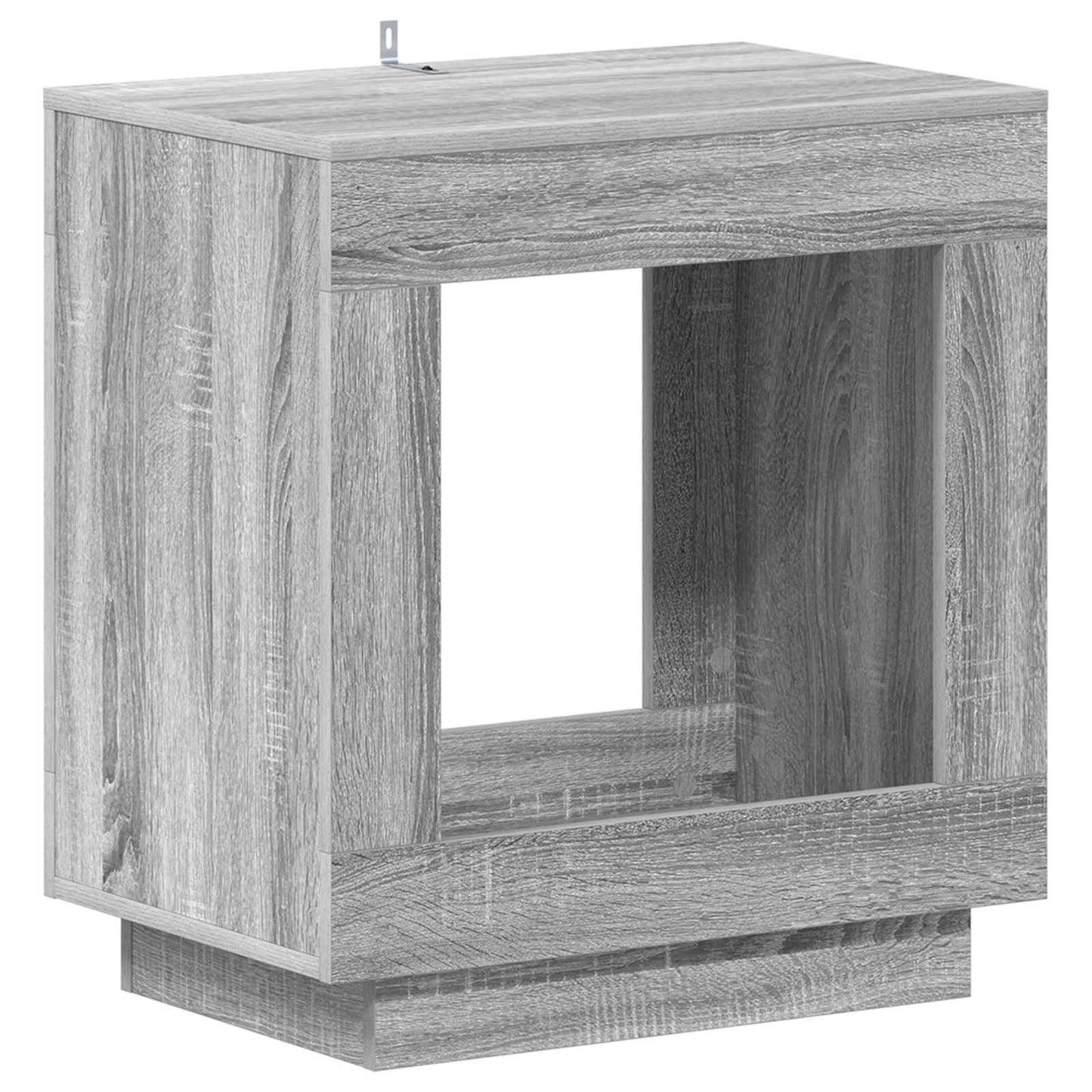 Sidebord Grå sonoma-eg 60 x 40 x 65 cm Konstrueret træ