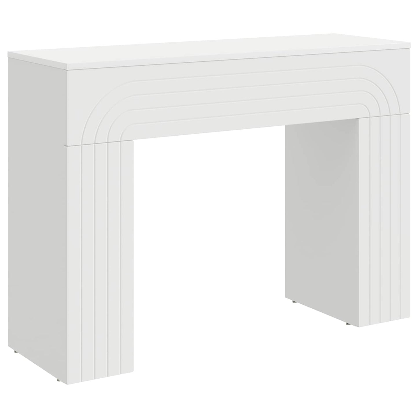 Sofabord Hvid 102 x 35 x 75 cm Konstrueret træ