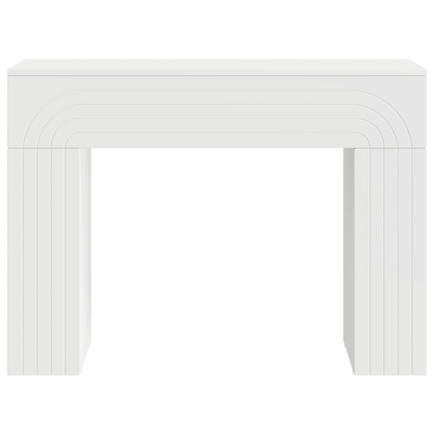 Sofabord Hvid 102 x 35 x 75 cm Konstrueret træ