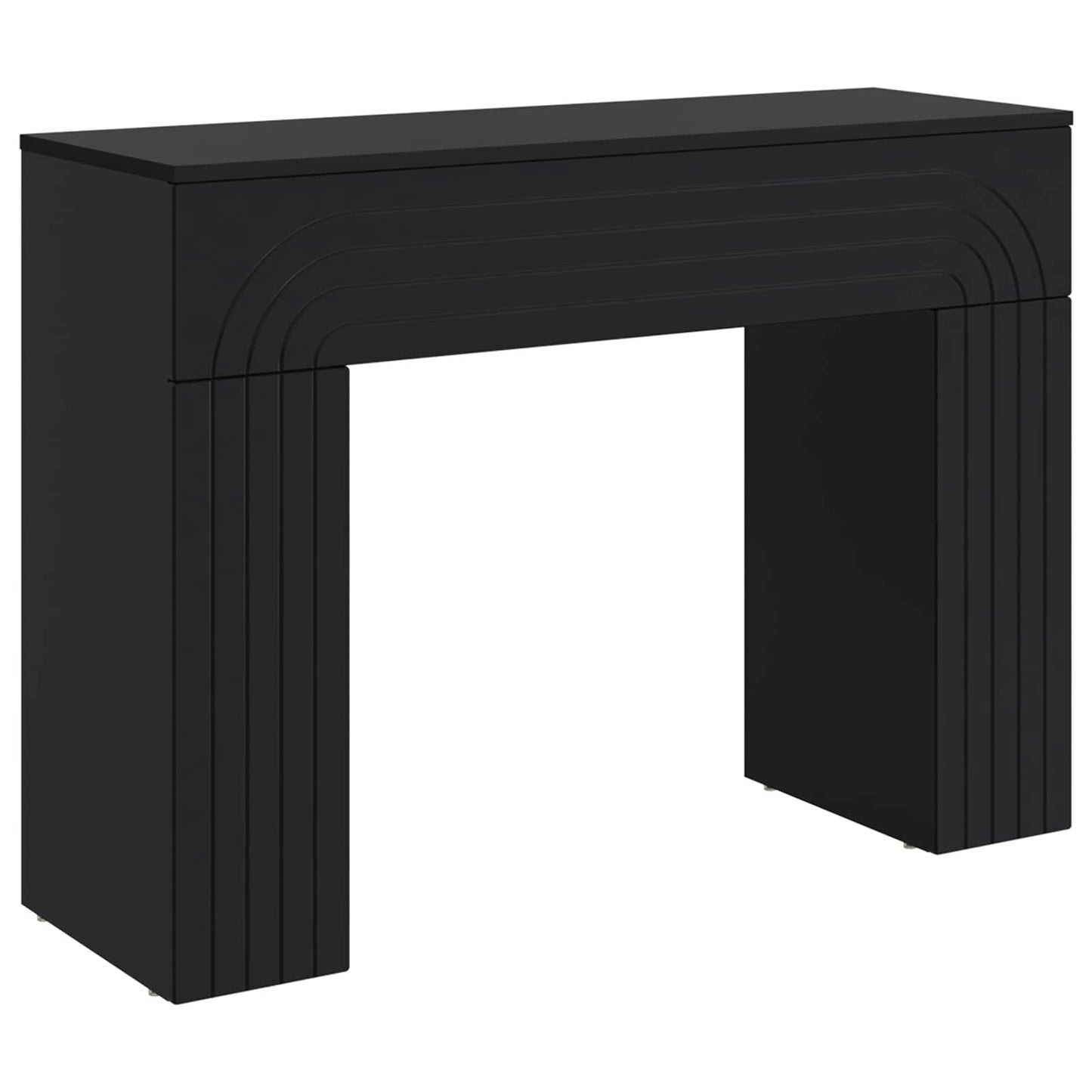Sofabord Sort 102 x 35 x 75 cm Konstrueret træ