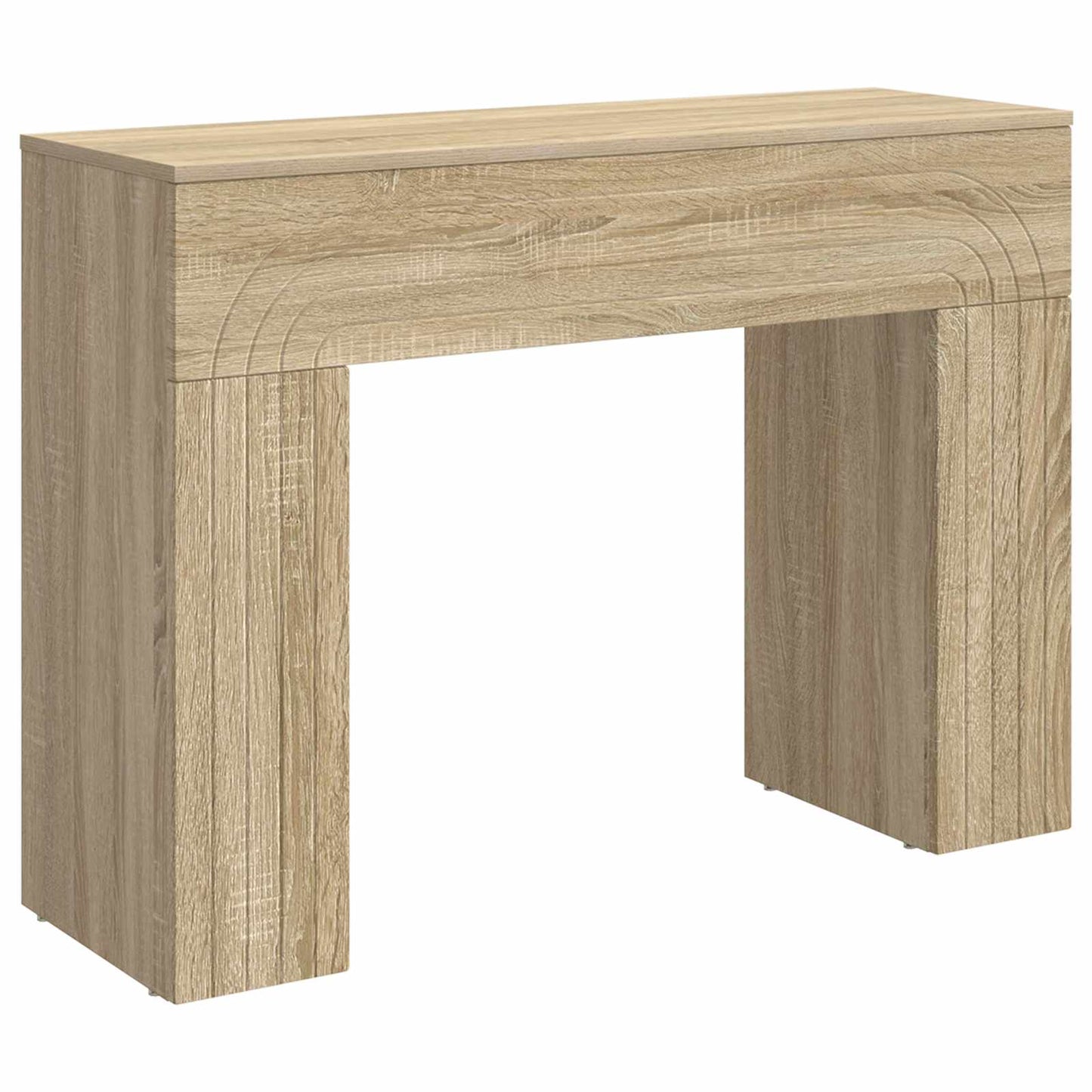 Sofabord Sonoma-eg 102 x 35 x 75 cm Konstrueret træ