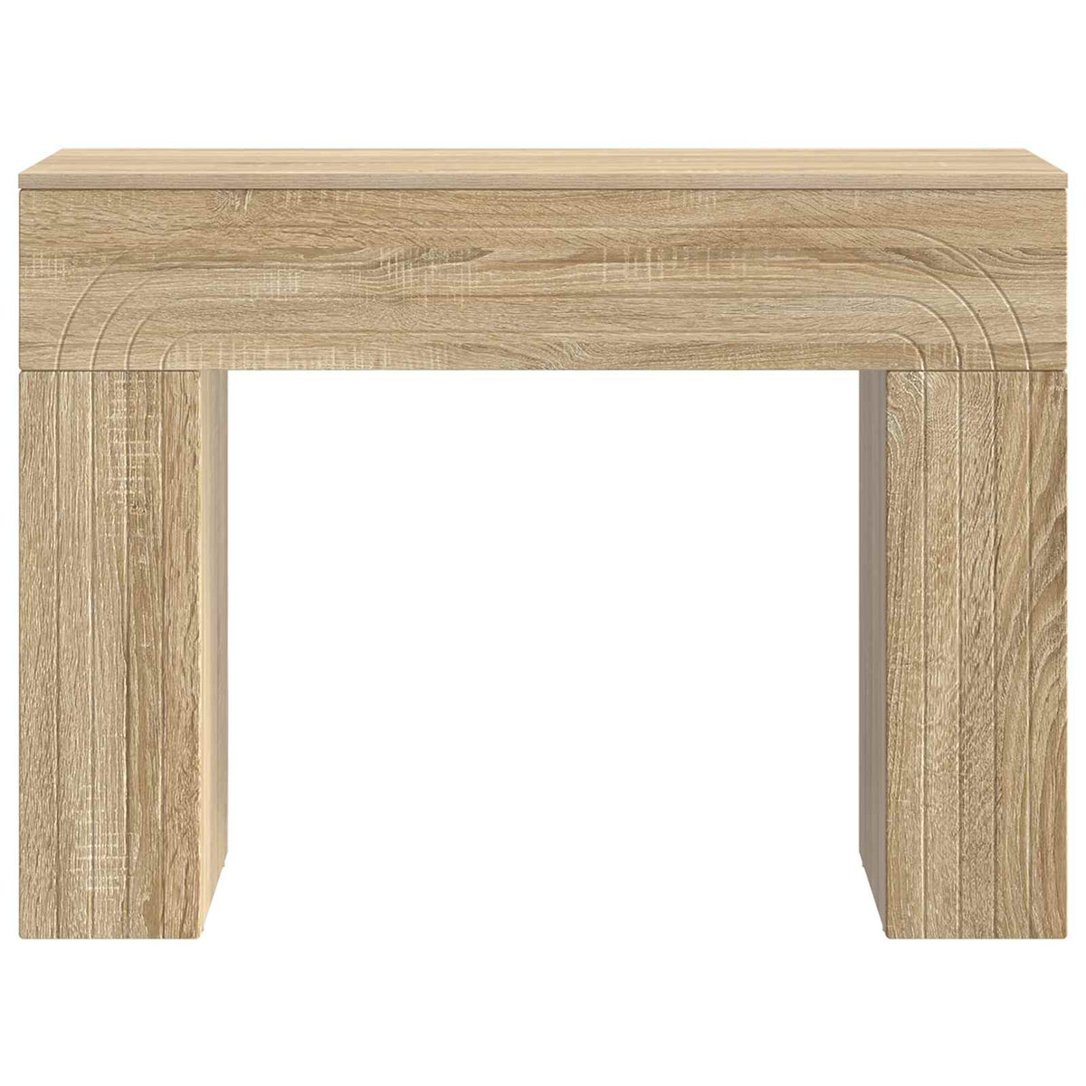 Sofabord Sonoma-eg 102 x 35 x 75 cm Konstrueret træ