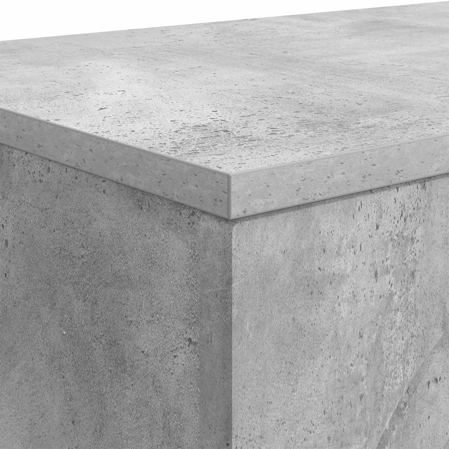 Sofabord Betongrå 102 x 35 x 75 cm Konstrueret træ
