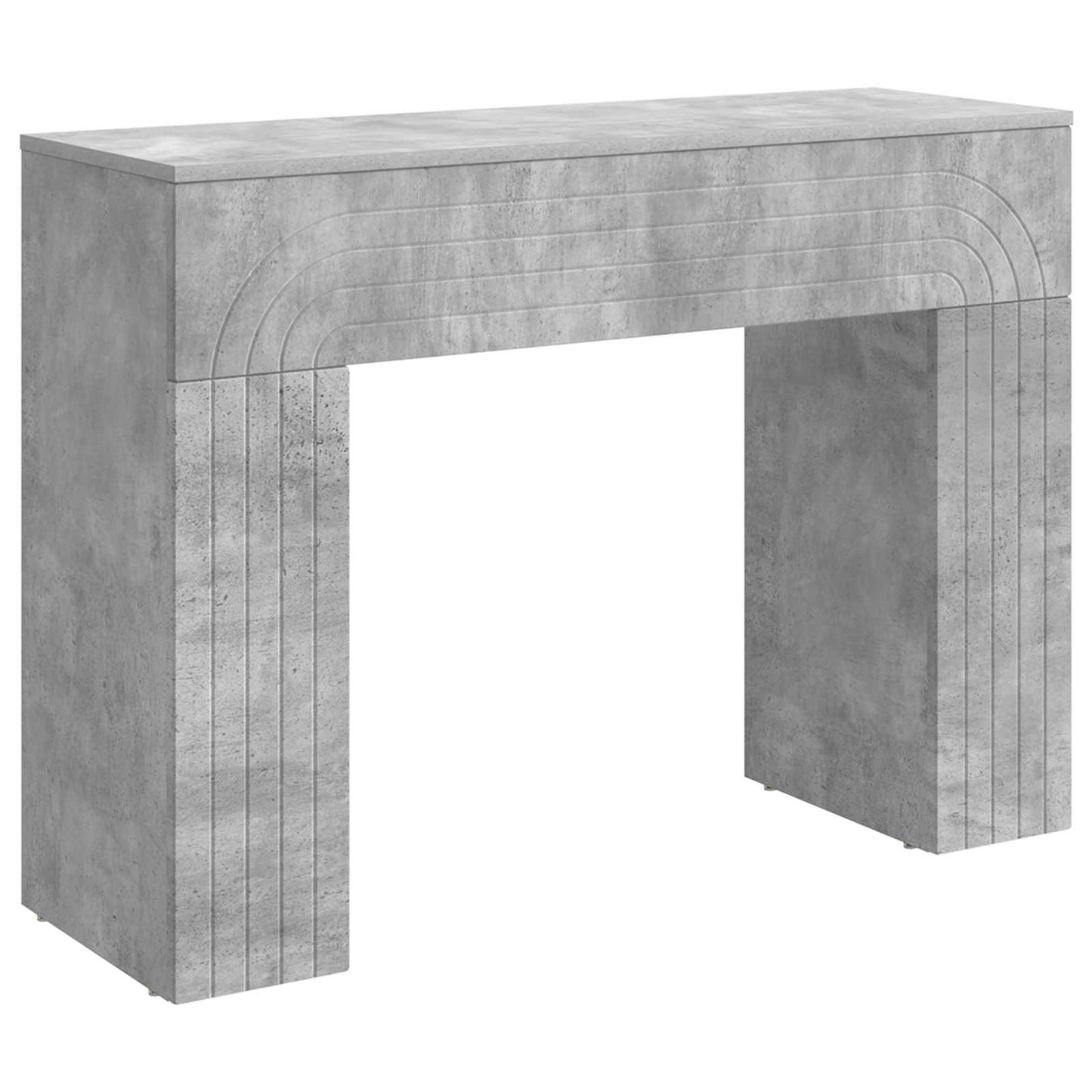 Sofabord Betongrå 102 x 35 x 75 cm Konstrueret træ