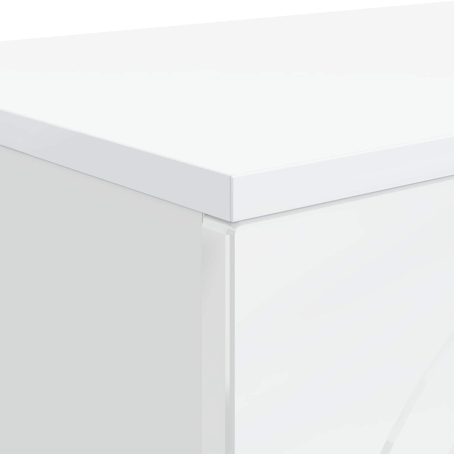 Sofabord Hvid højglans 102 x 35 x 75 cm Konstrueret træ