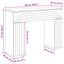 Sofabord Hvid højglans 102 x 35 x 75 cm Konstrueret træ