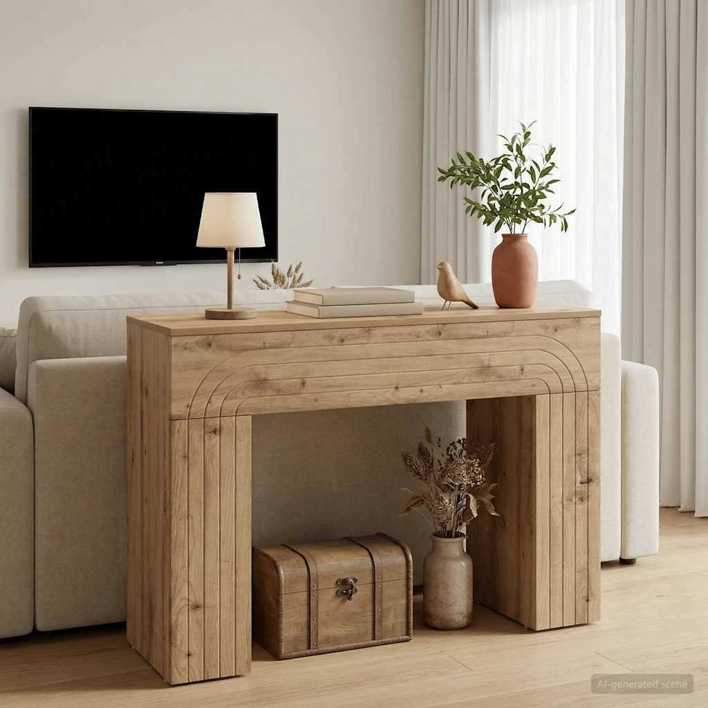 Sofabord Artisan-eg 102 x 35 x 75 cm Konstrueret træ