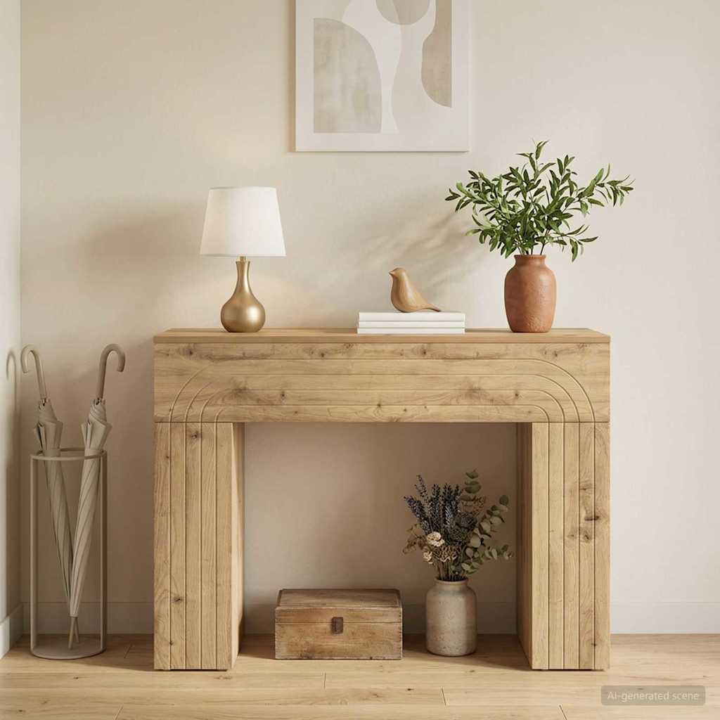 Sofabord Artisan-eg 102 x 35 x 75 cm Konstrueret træ