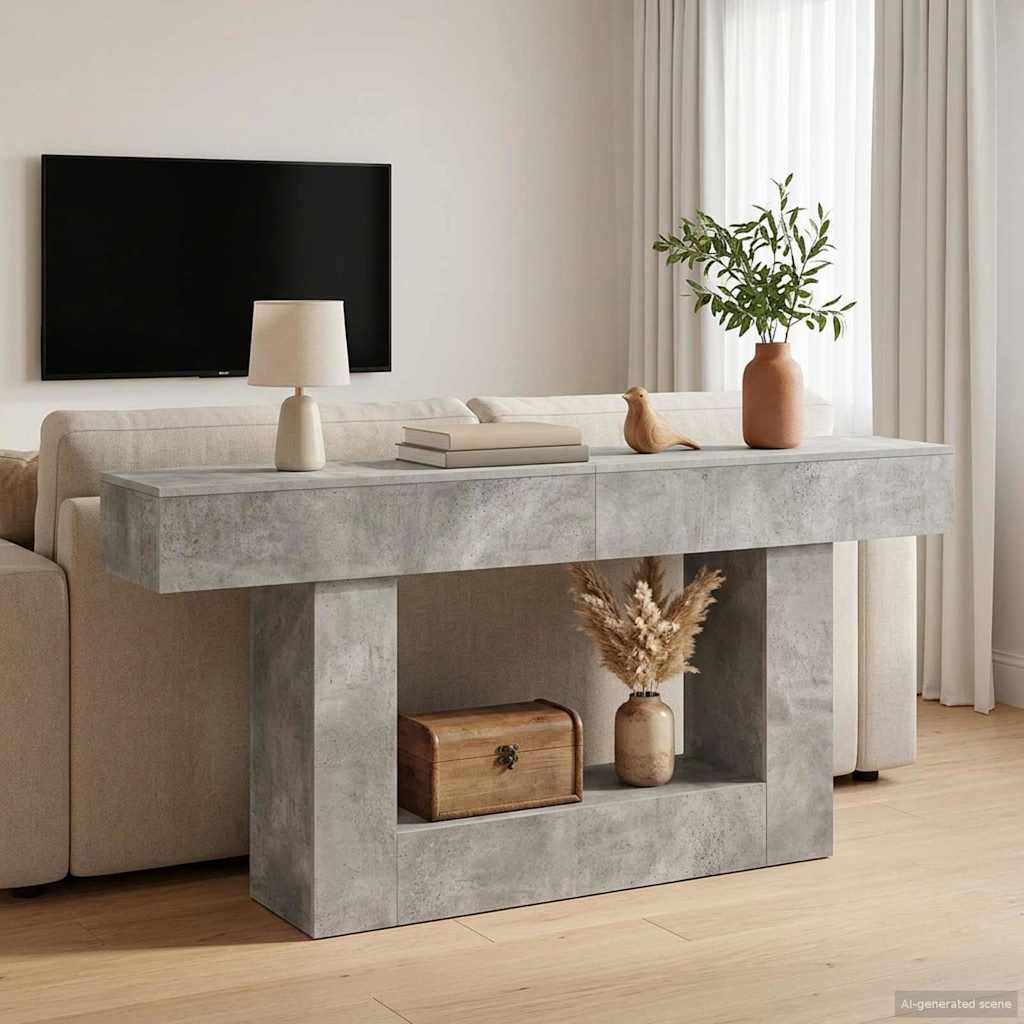 BetonGrå 160 x 30 x 74 cm