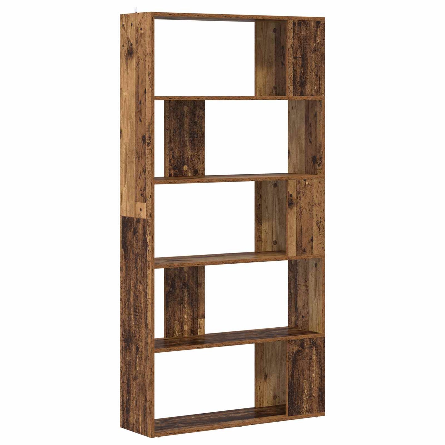 Bogskab 80 x 24 x 159 cm Konstrueret træ Gammelt træ