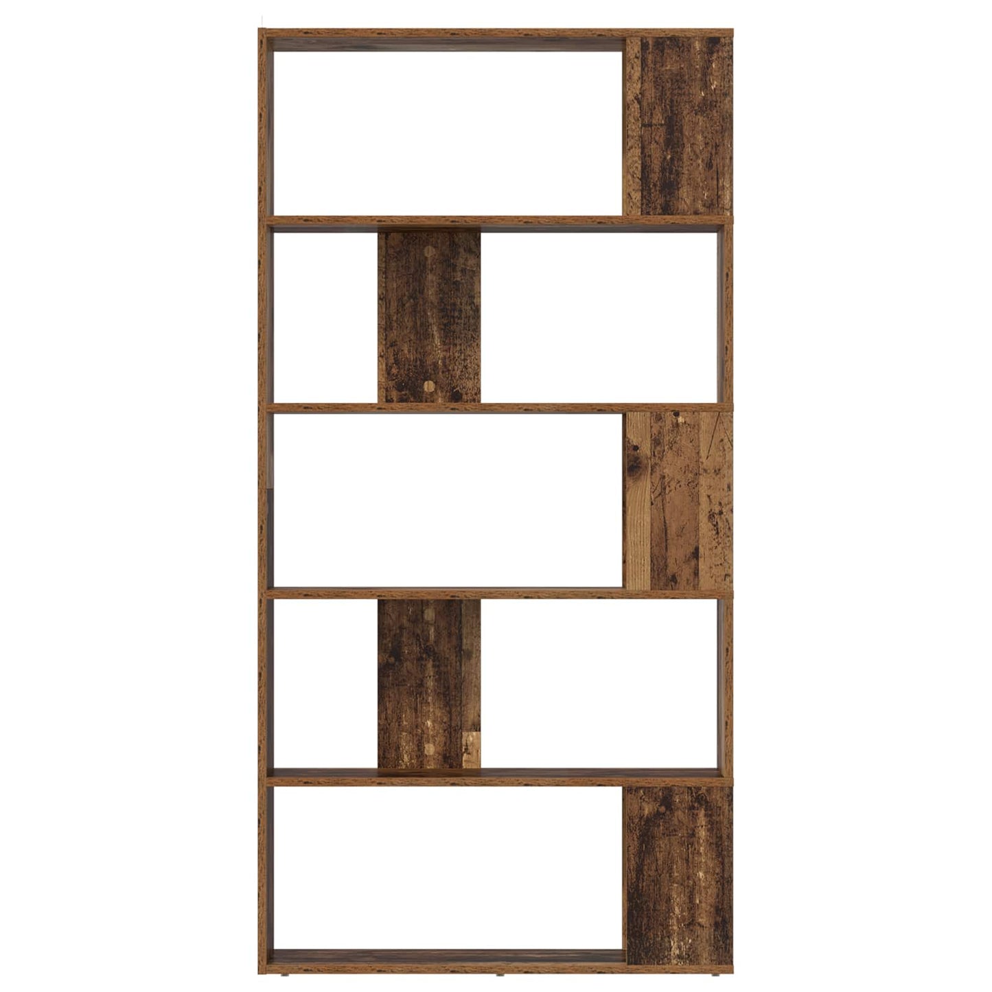 Bogskab 80 x 24 x 159 cm Konstrueret træ Gammelt træ