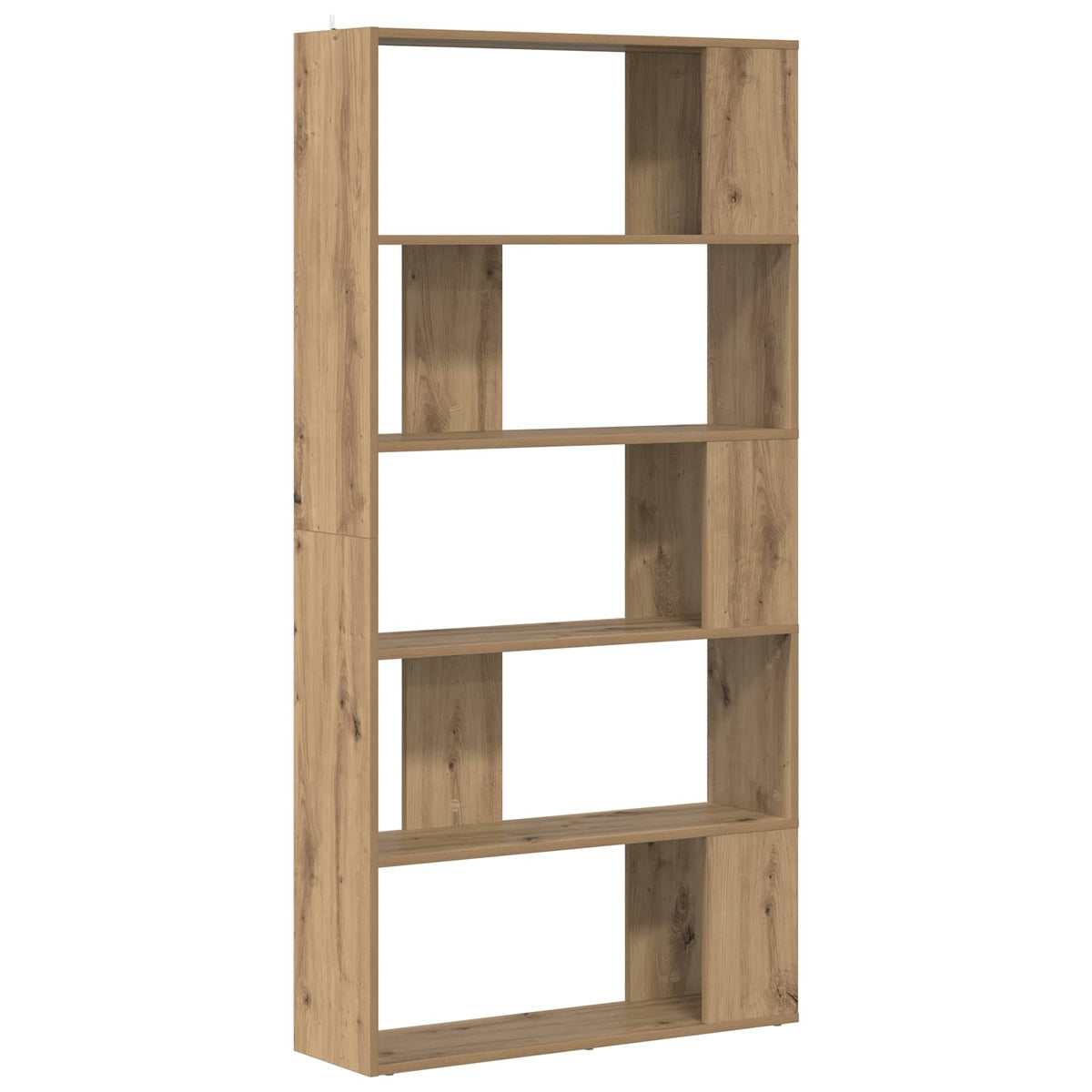 Bogskab 80 x 24 x 159 cm Konstrueret træ Artisan Egetræ