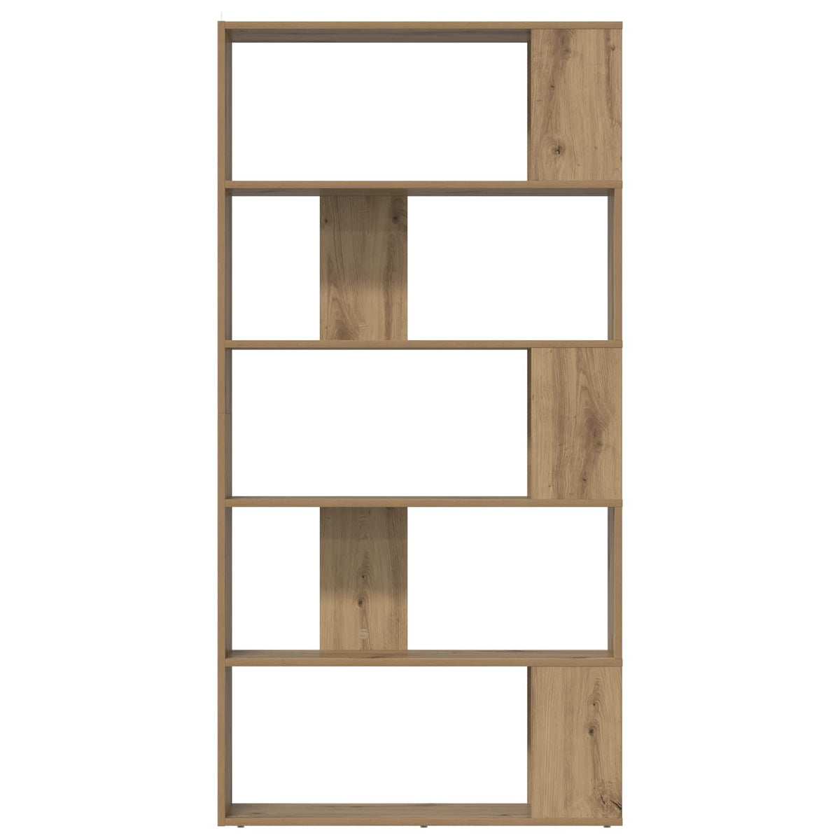Bogskab 80 x 24 x 159 cm Konstrueret træ Artisan Egetræ
