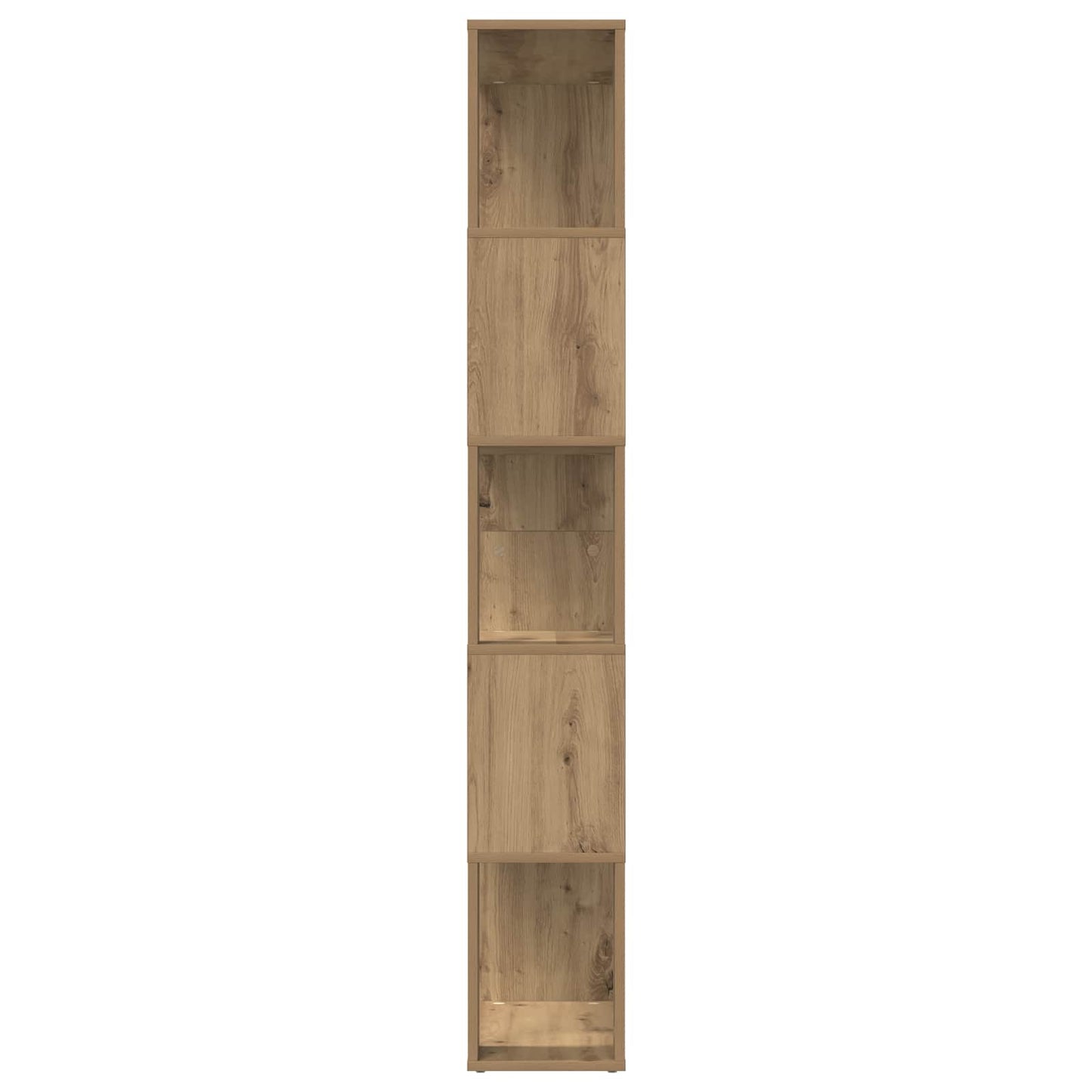 Bogskab 80 x 24 x 159 cm Konstrueret træ Artisan Egetræ