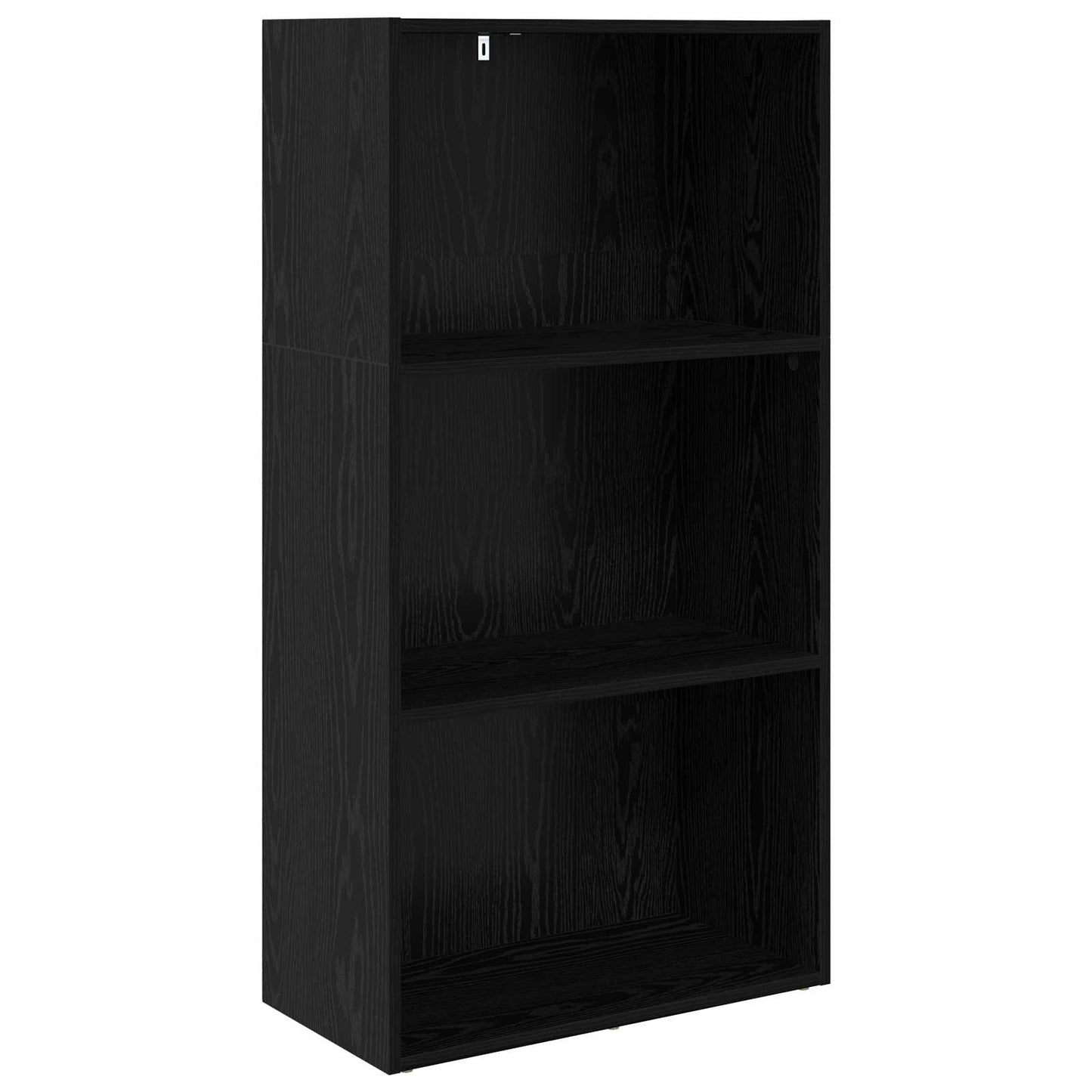 Bogreol 60 x 30 x 114 cm Konstrueret træ Sort eg