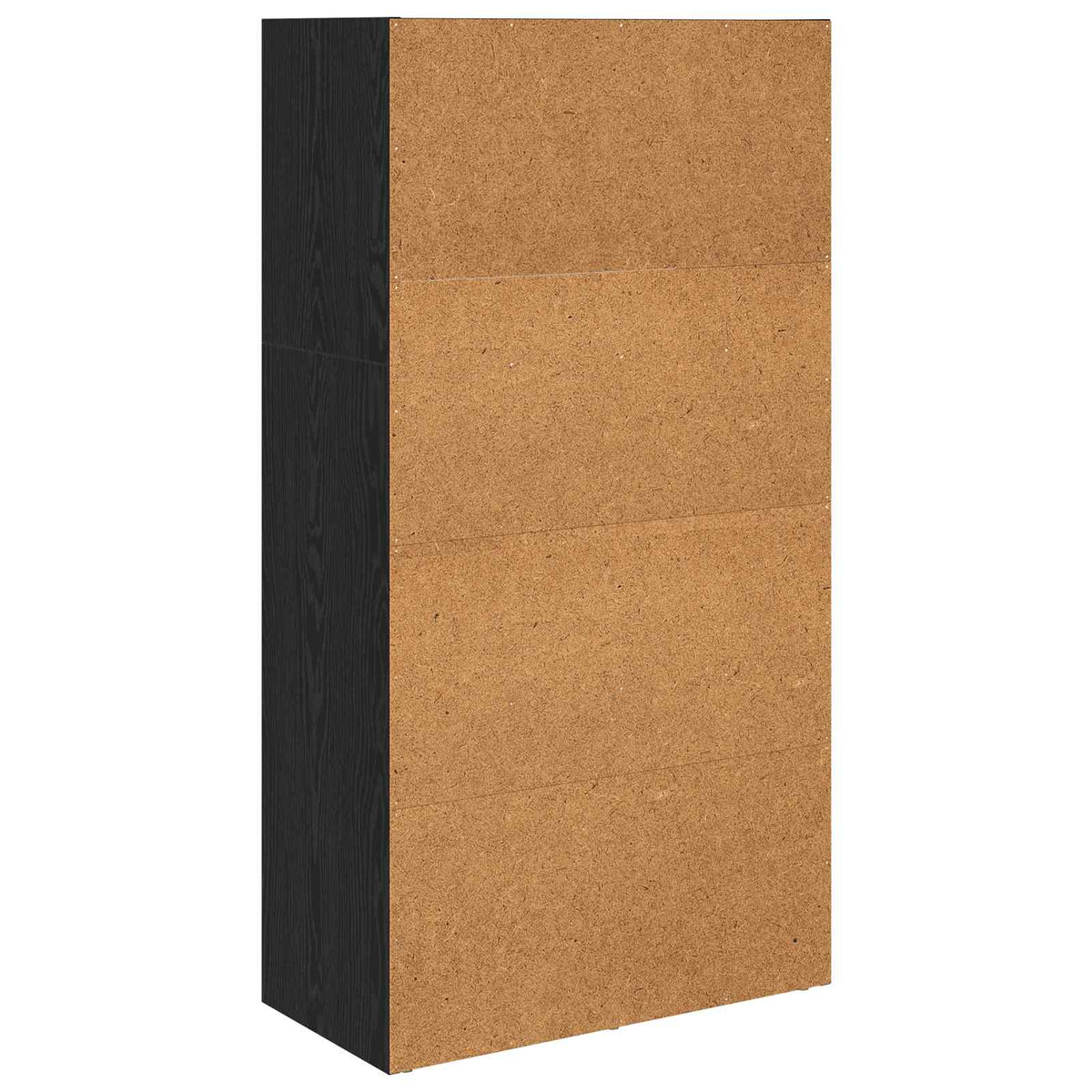 Bogreol 60 x 30 x 114 cm Konstrueret træ Sort eg