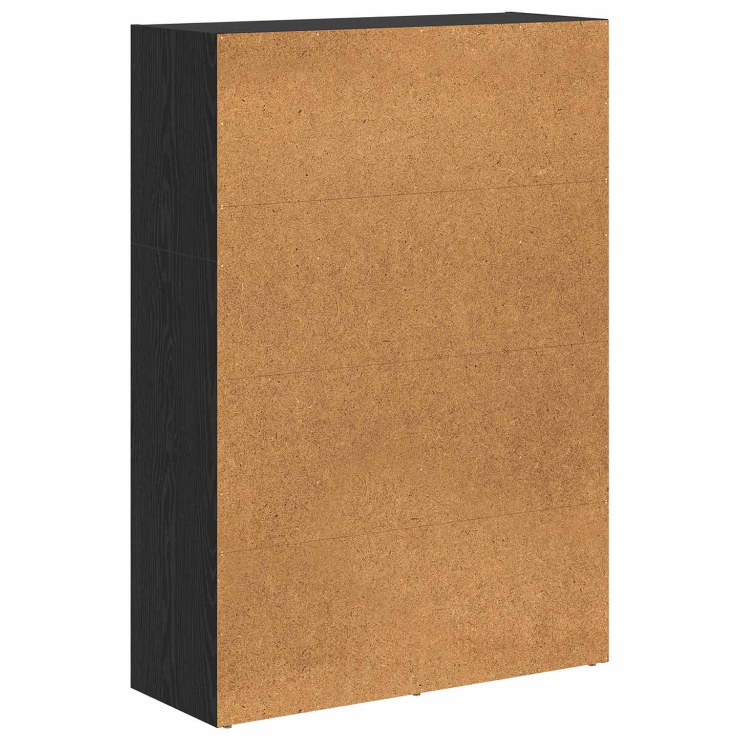 Bogreol 80 x 30 x 114 cm Konstrueret træ Sort eg