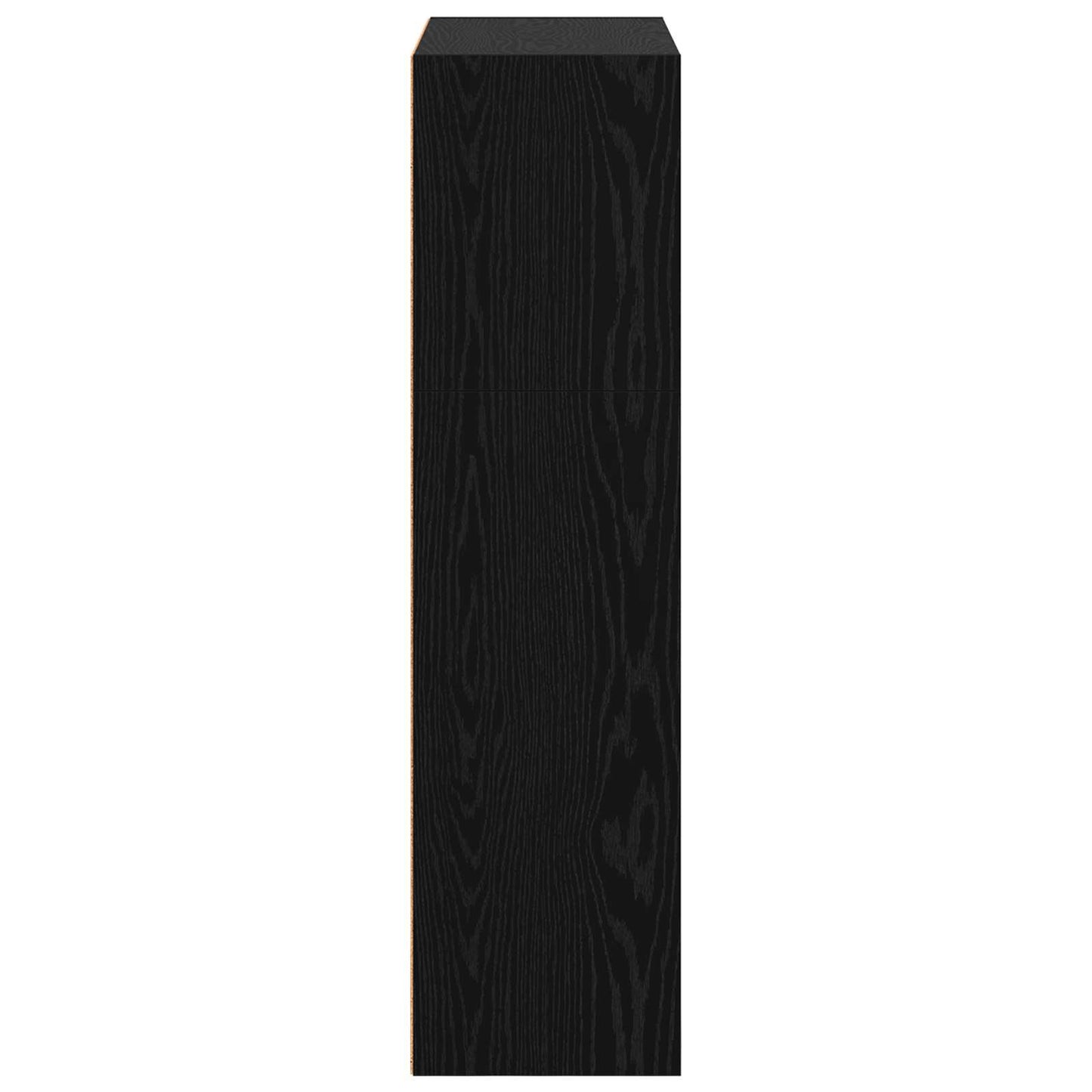 Bogreol 80 x 30 x 114 cm Konstrueret træ Sort eg