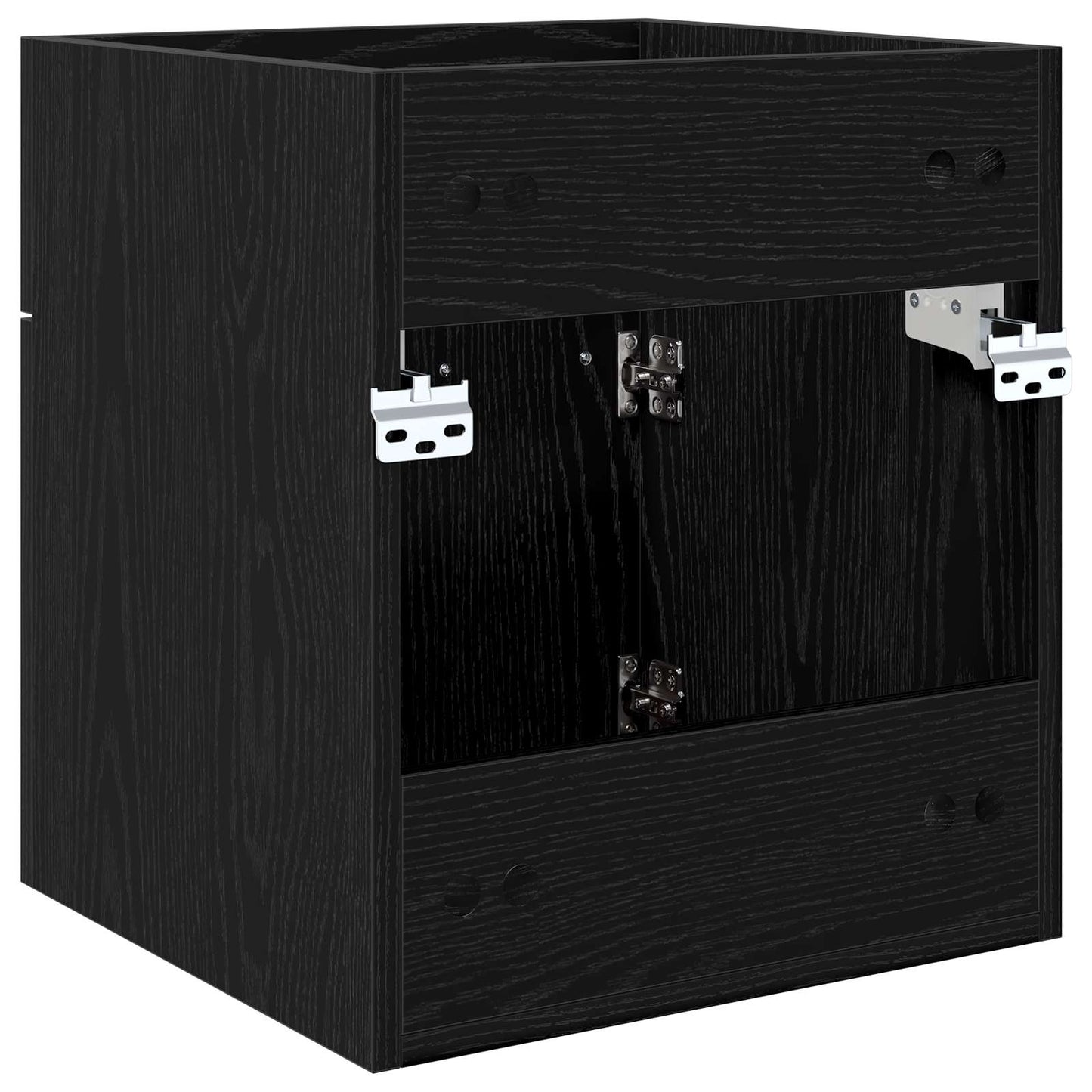 Vaskeskab Sort eg 41 x 38,5 x 46 cm Konstrueret træ
