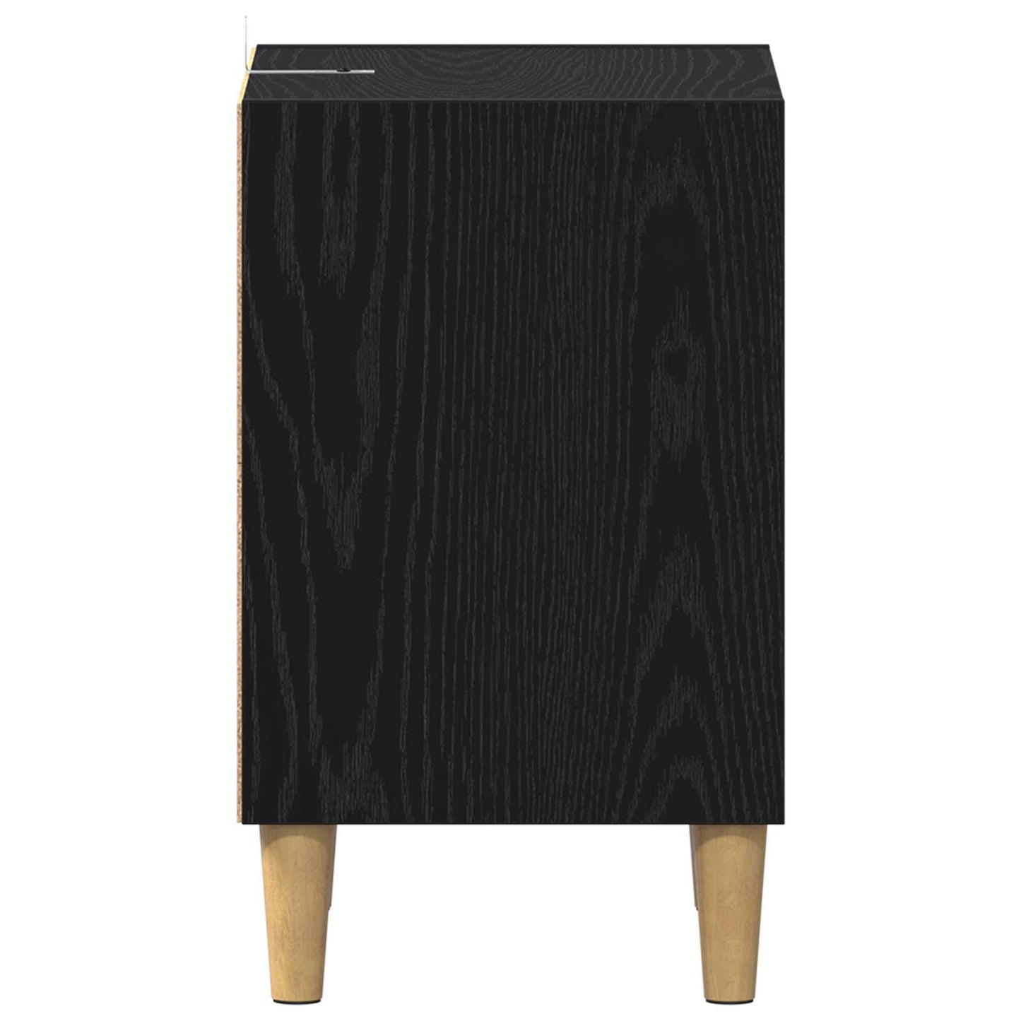 Sengeskab 2 stk. Sort eg 40 x 30 x 50 cm Konstrueret træ