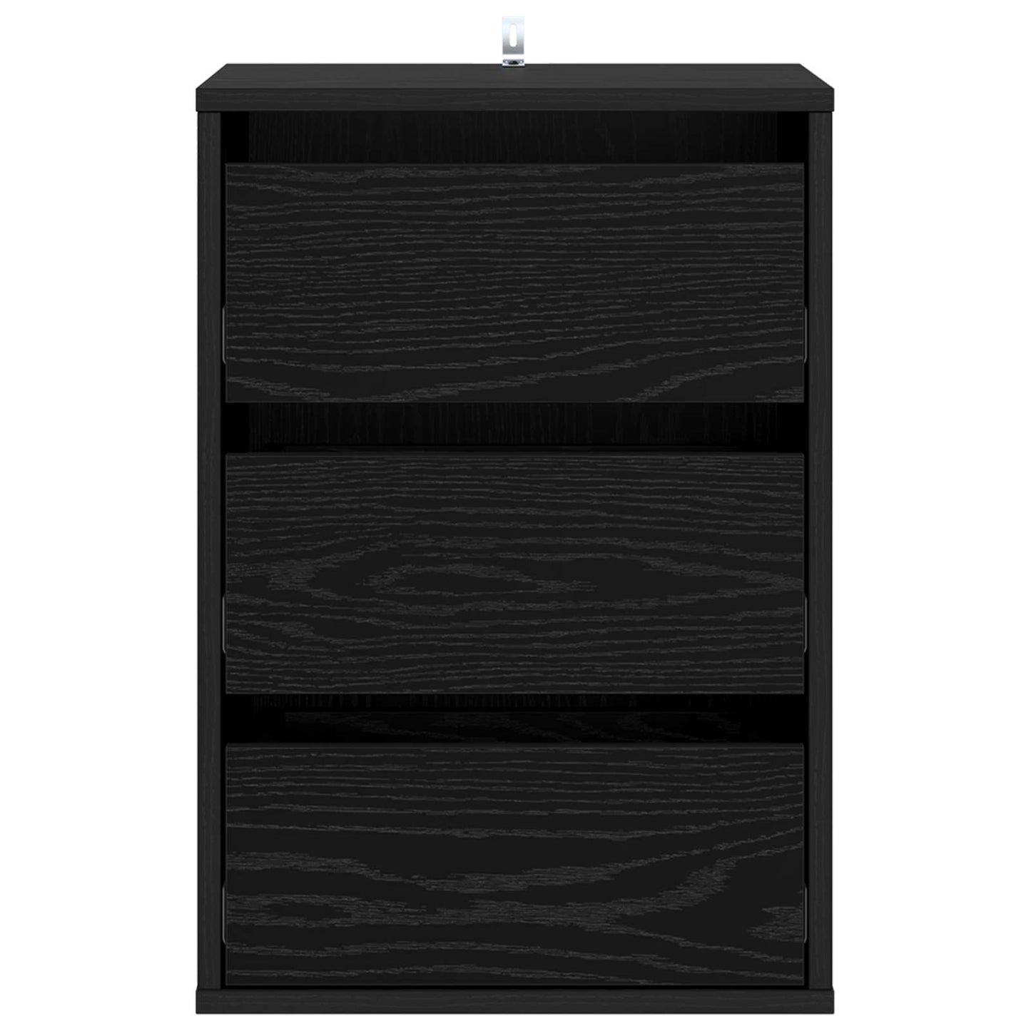 Skuffeskab 3-Skuffe Sort eg 41 x 40 x 58 cm Konstrueret træ