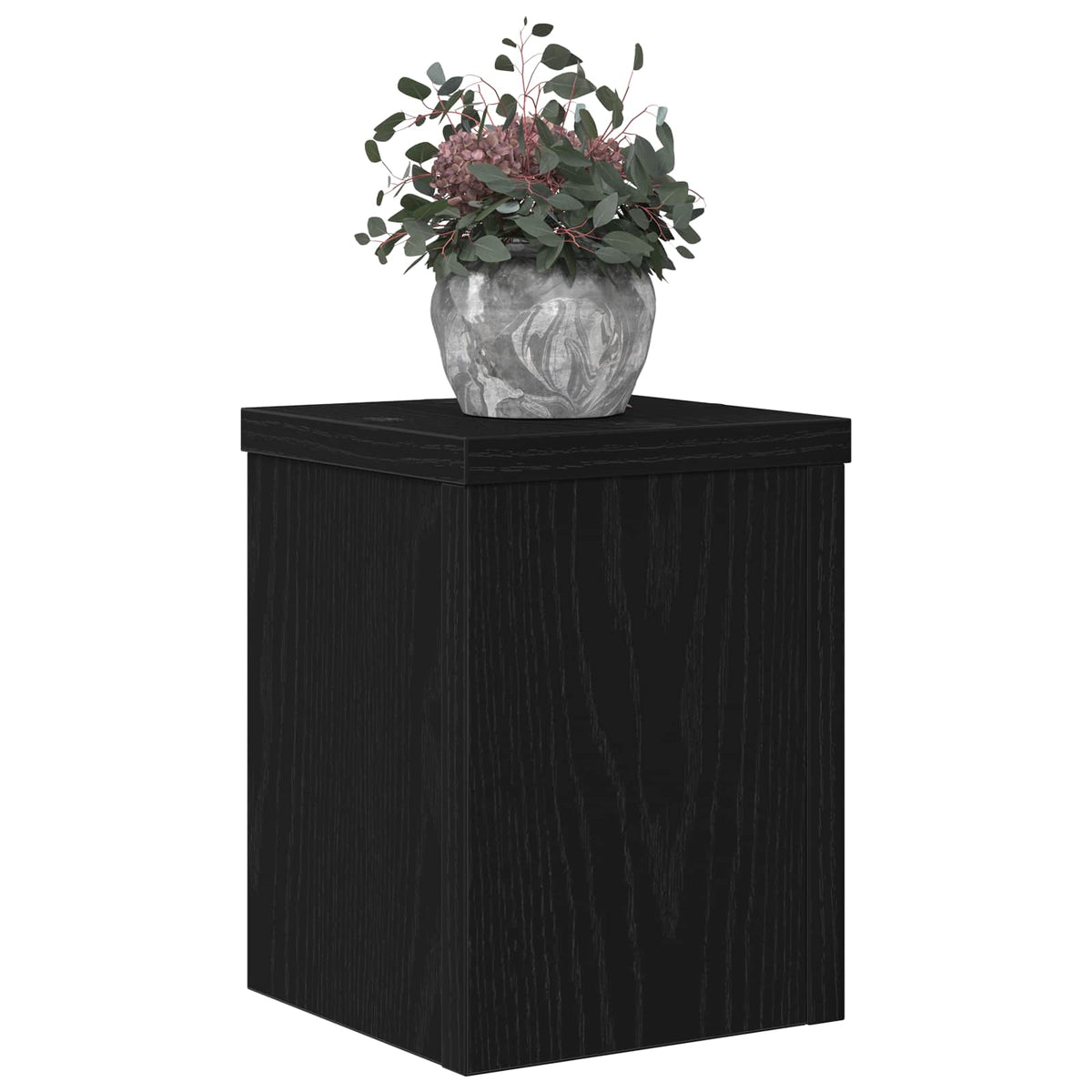Planteholder 2 stk. Sort eg 15 x 15 x 20 cm Konstrueret træ