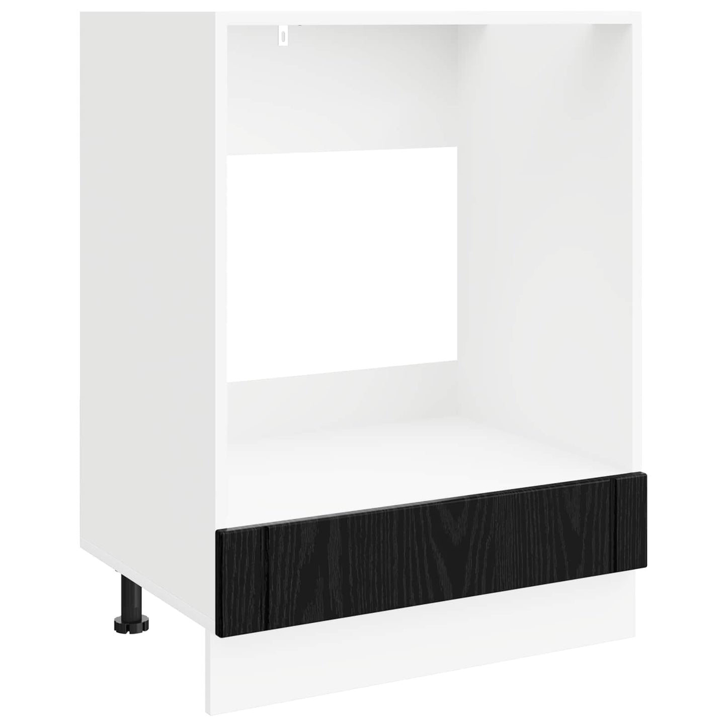 Ovnskab LUCCA Sort eg 60 x 46 x 81,5 cm Konstrueret træ