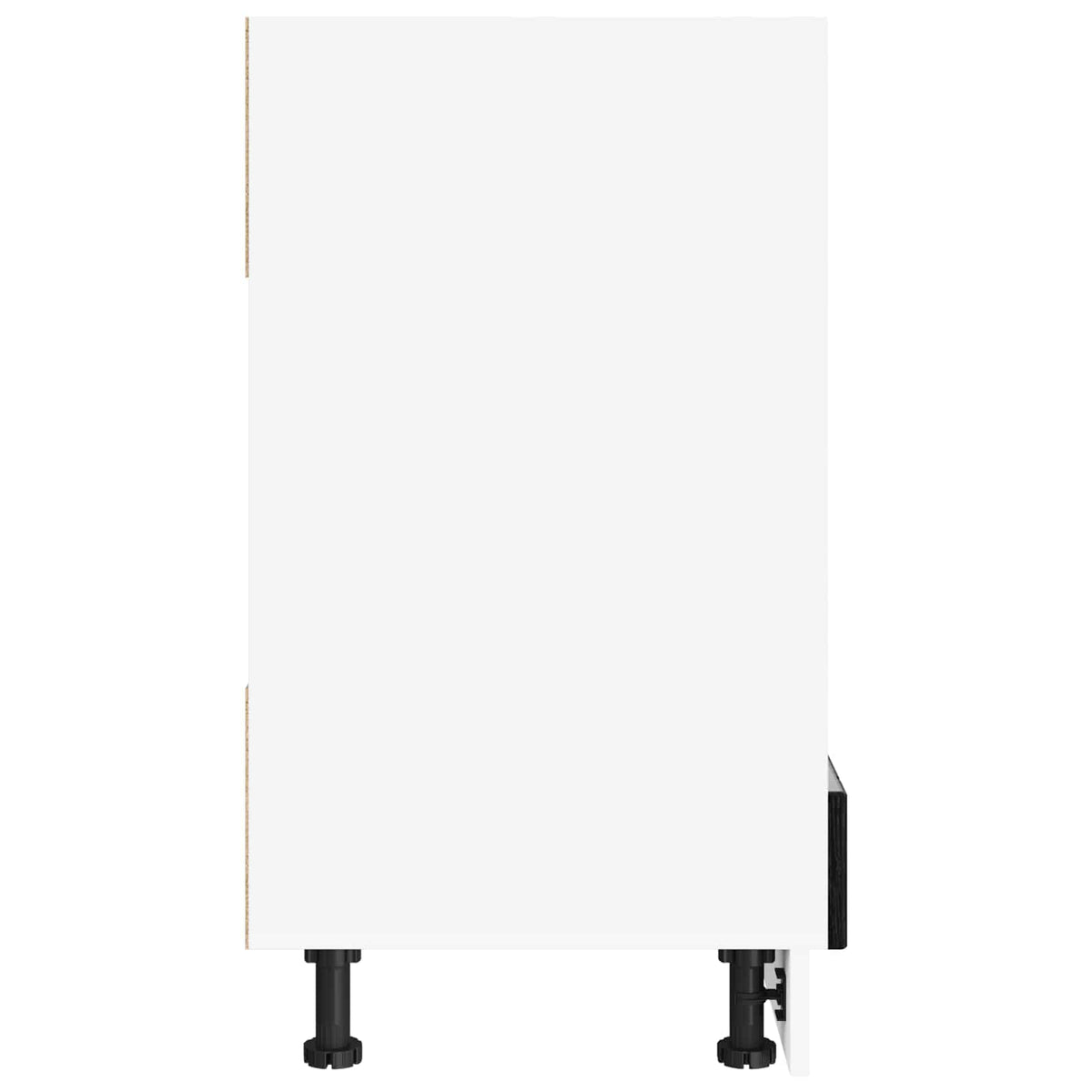 Ovnskab LUCCA Sort eg 60 x 46 x 81,5 cm Konstrueret træ