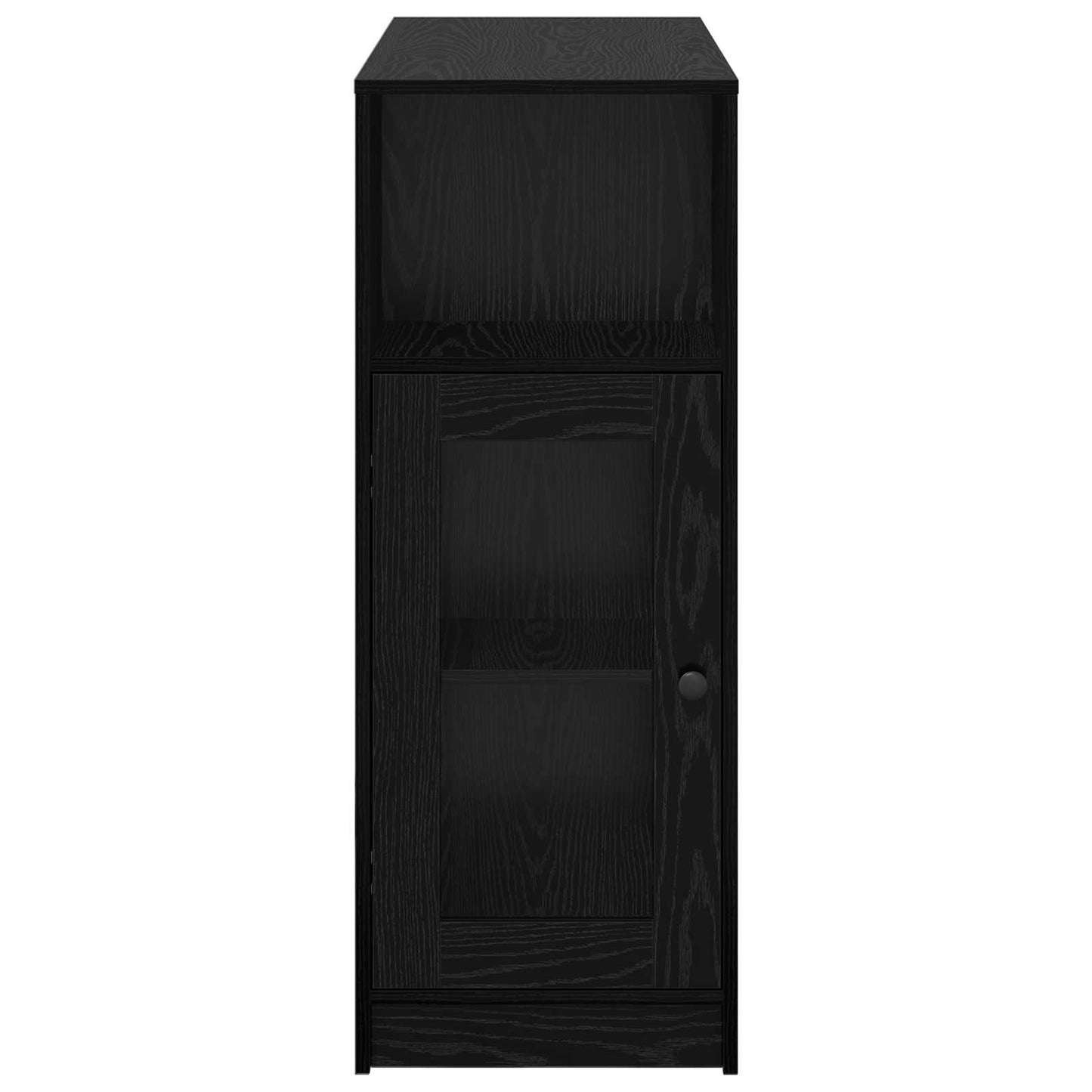 Barbord 101 x 40 x 103,5 cm Konstrueret træ Sort eg Rektangulær