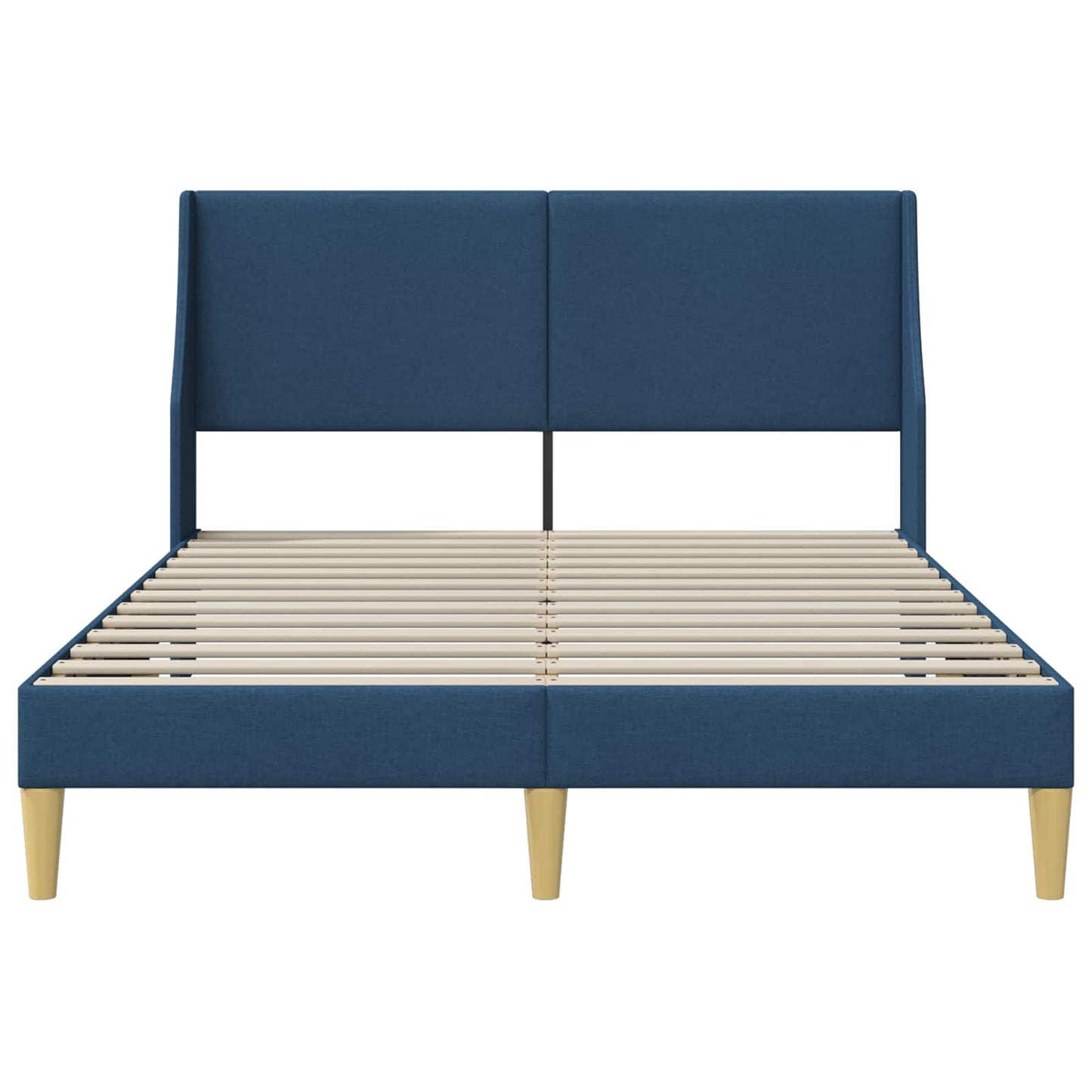 Sengestel Ensfarvet med hovedgærde Blå 120 x 190 cm Stof