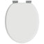 Blødt lukket toiletbræt 2 stk. Hvid 44 x 38 cm MDF plade