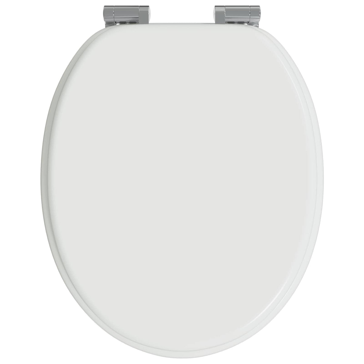 Blødt lukket toiletbræt 2 stk. Hvid 44 x 38 cm MDF plade
