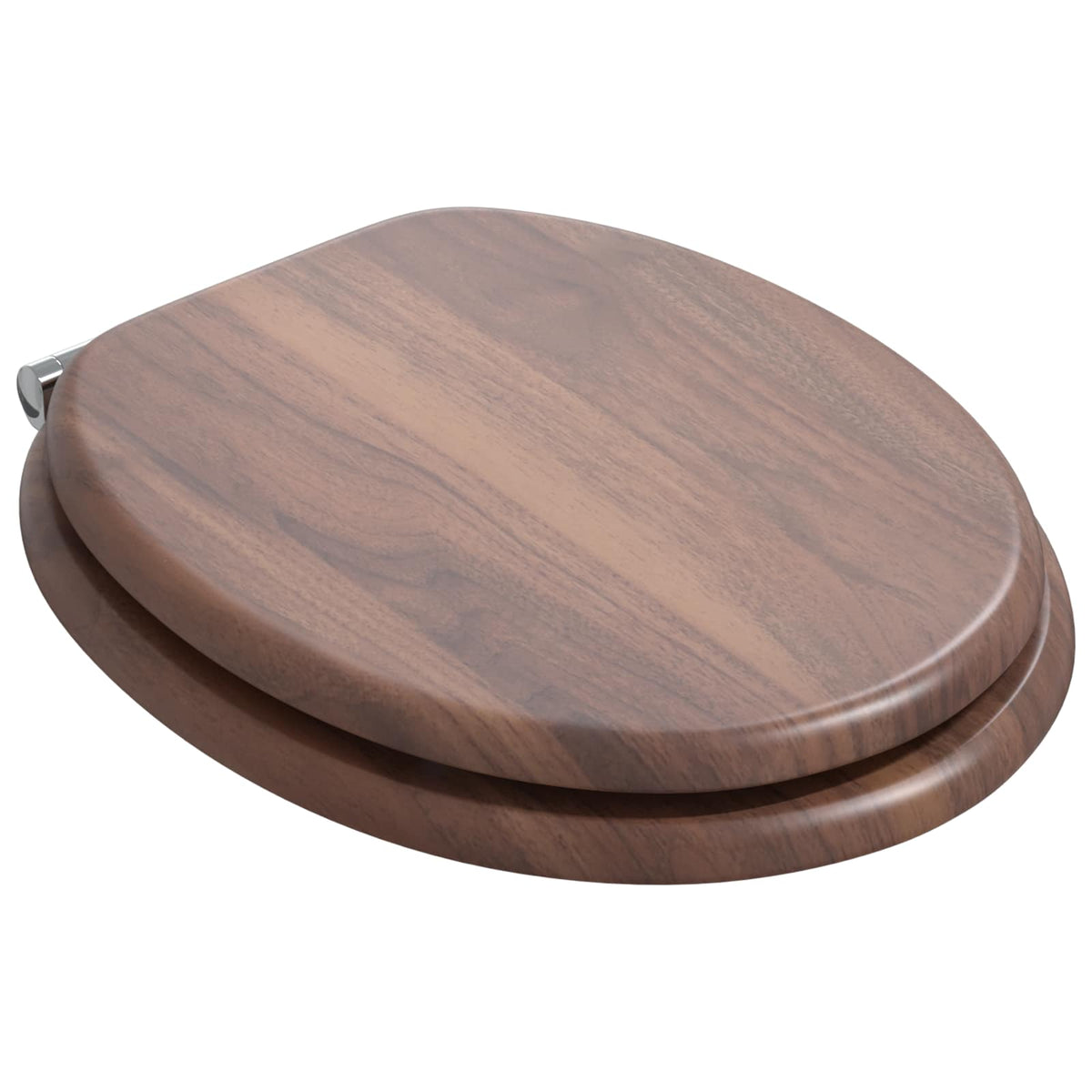 Blødt lukket toiletbræt 2 stk. Brun 44 x 38 cm MDF plade