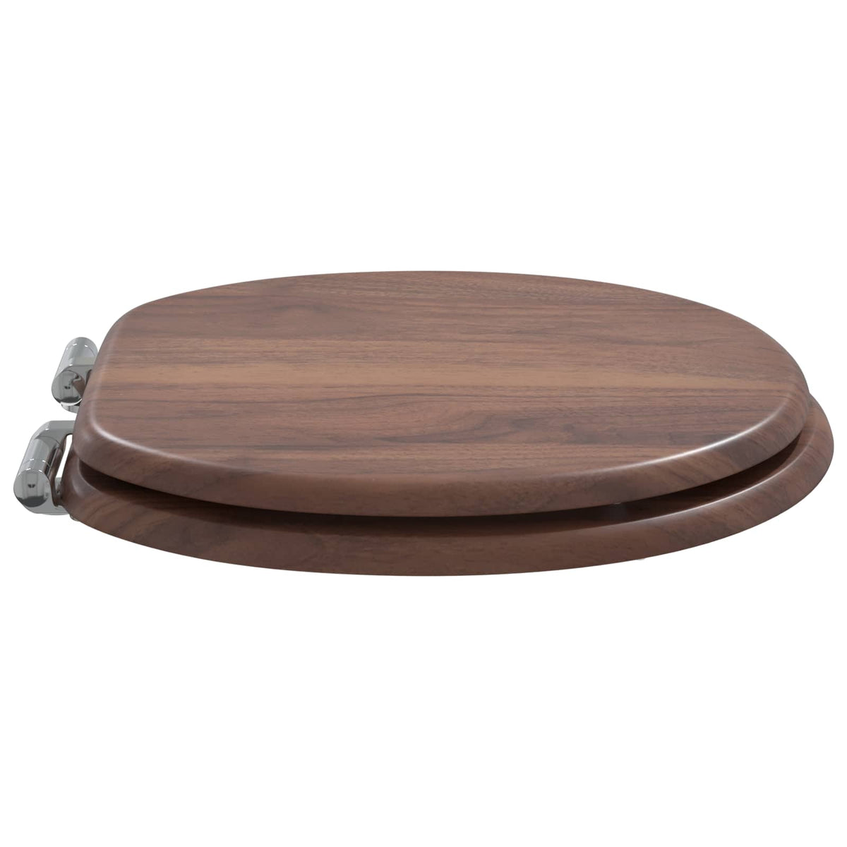 Blødt lukket toiletbræt 2 stk. Brun 44 x 38 cm MDF plade