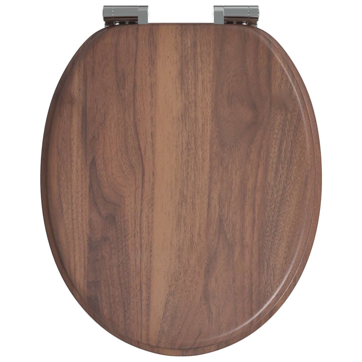 Blødt lukket toiletbræt 2 stk. Brun 44 x 38 cm MDF plade