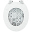 Toilet sæde 2 pcs Blå og Hvid Porcelæn 44 x 38 cm
