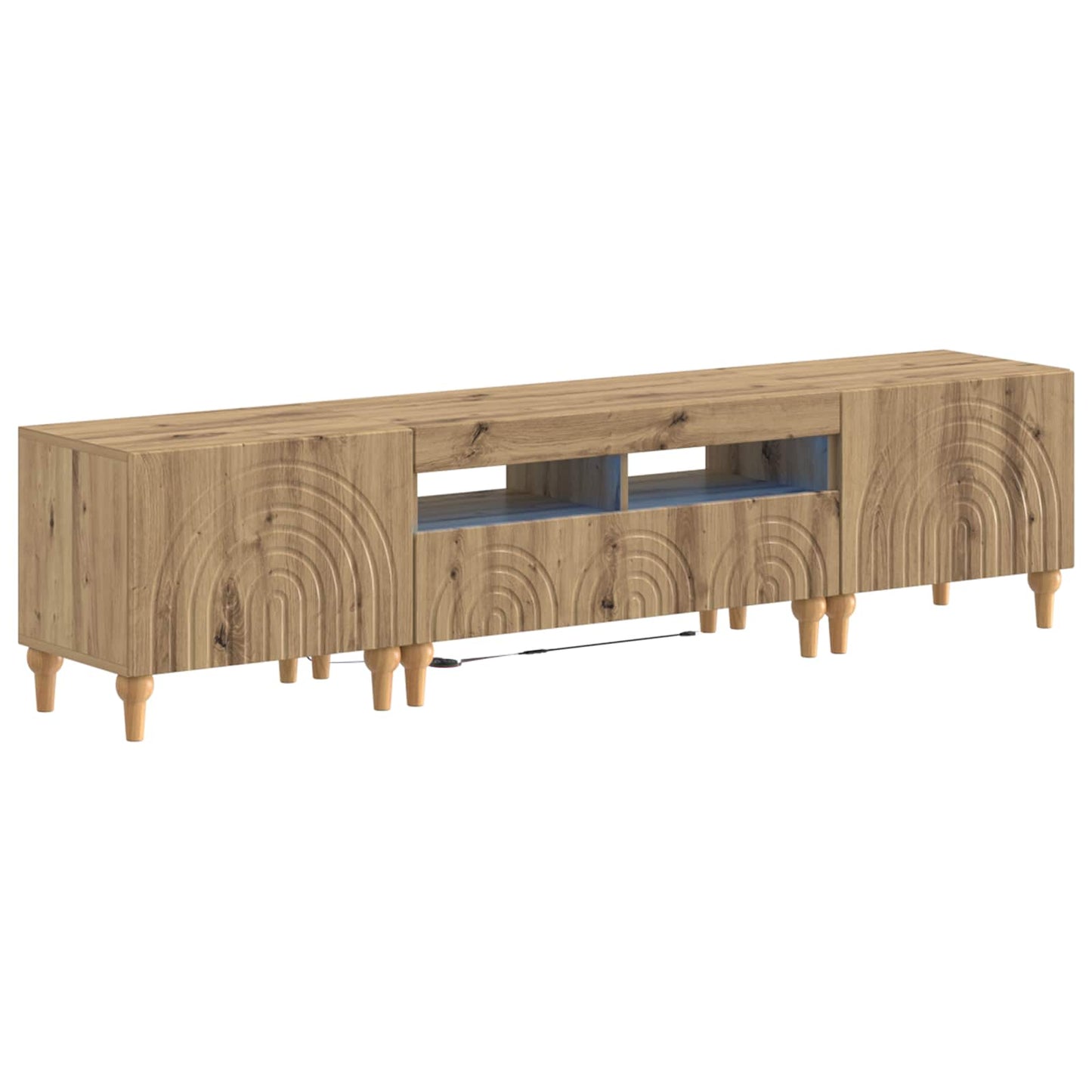 3-delt LED TV Skab Artisan-eg Konstrueret træ